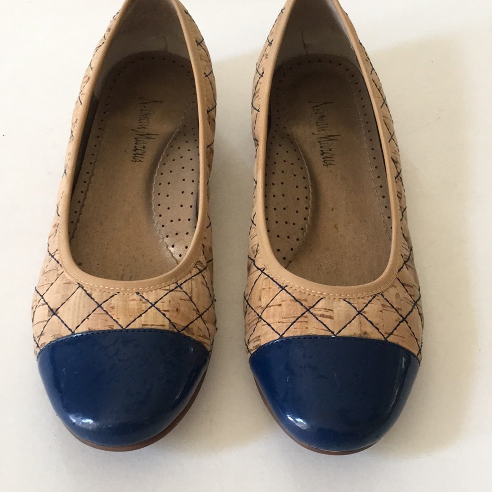 Neiman Marcus Cork Flats